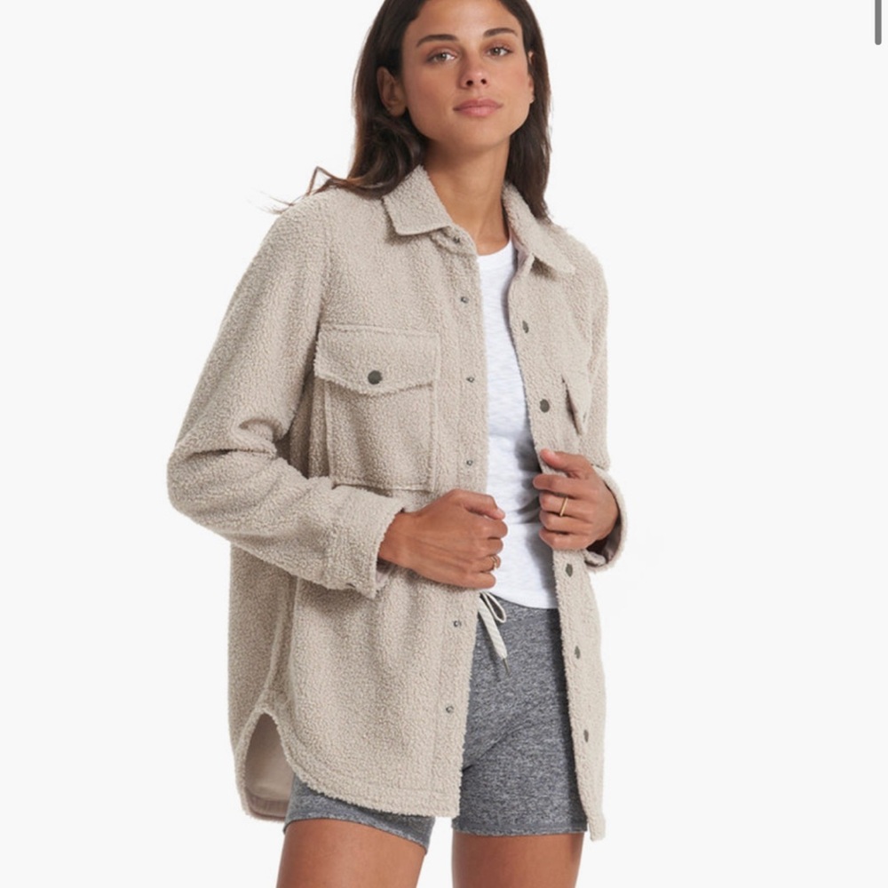 Vuori Women's Tan Teddy Jacket